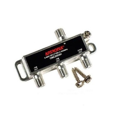 Box of 25 Antronix CMC2003H High Performance 3-Way Coax Cable Splitter Black