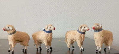 4 MOUTONS PUTZ - ANNEES 40 - 50  - BON ETAT - Photo 1/4