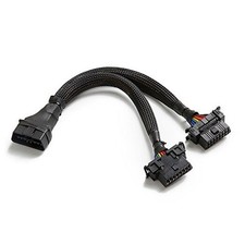 -B6 OBD2 Splitter 16 Pin OBD II Splitter Extension 1x Male and 2X Female 1Pack