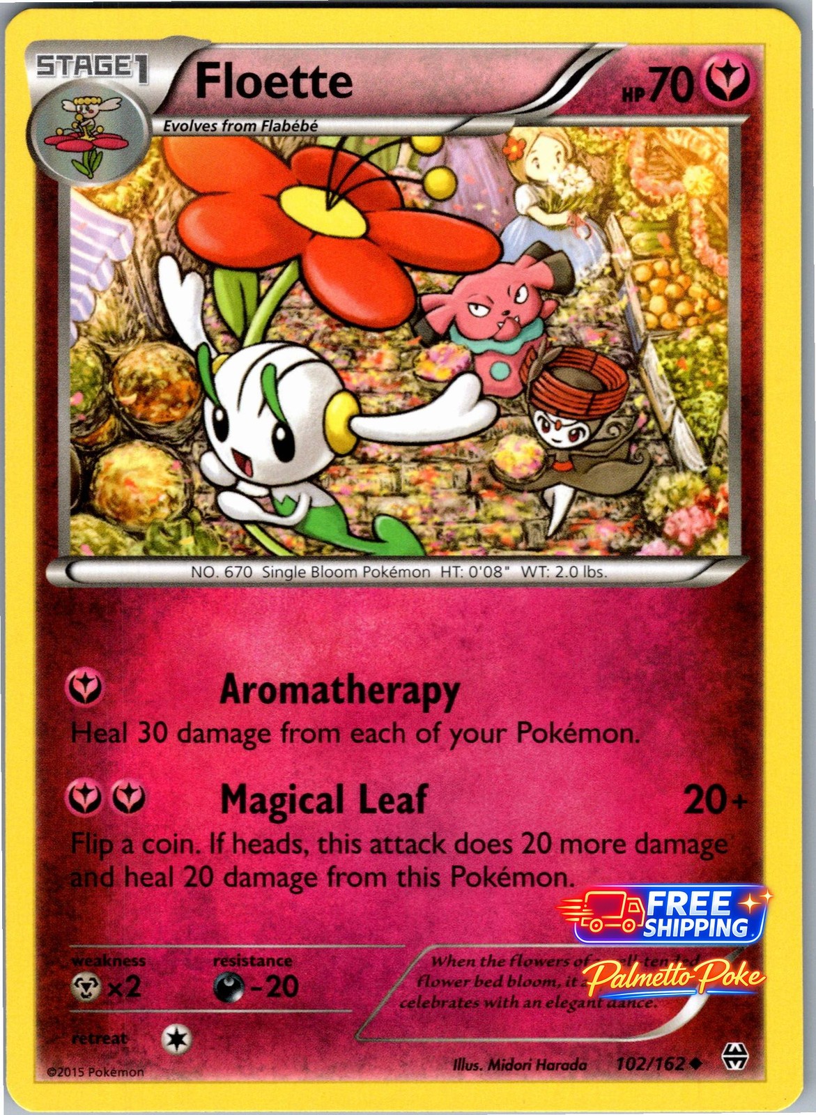Floette 102/162 Uncommon XY - BREAKthrough Pokemon NM/LP