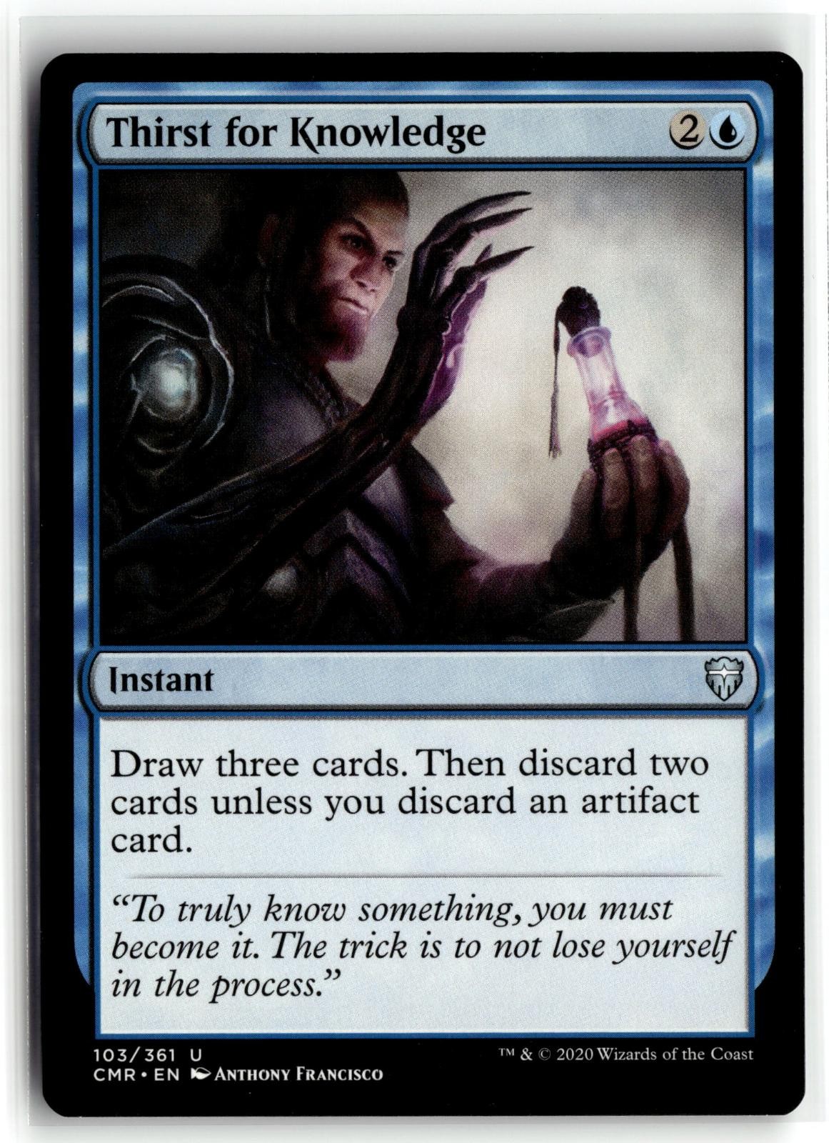 THIRST FOR KNOWLEDGE 103 UNCOMMON COMMANDER LEGENDS MAGIC: THE GATHERING LP