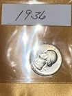 1936 Washington 25C Silver Quarter / UNC