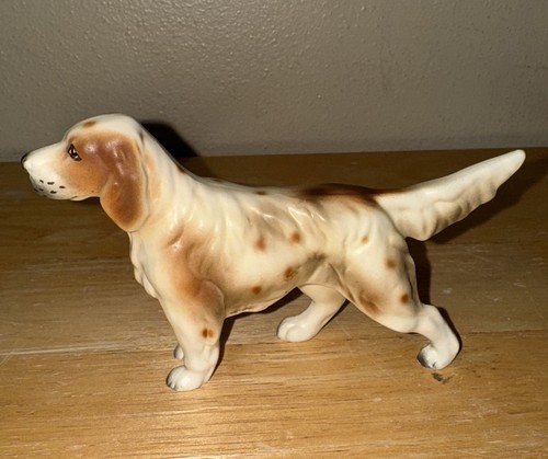 English Setter ? Belton Porcelain Dog Figurine Vintage Japan - Picture 5 of 9