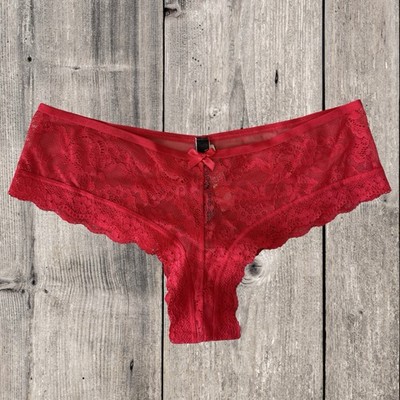Victoria s Secret Very Sexy Red Lace Cheeky Panty Size M NWT