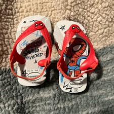 Havaianas Marvel Spider Man Toddler Sandals Size 5C EU 21 Flip Flops Red Kids