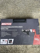 Brutus BMS 550 Auto Feed Screwdriver 550W Collated Drywall Screw Gun 