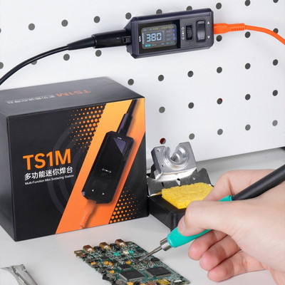 200W TS1M Soldering Station with Adjustable Temperature and Space Saving Design