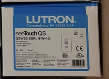 Lutron: QSWS2-5BRLN-WH - SEE TOUCH QS 5 Button Wallstation