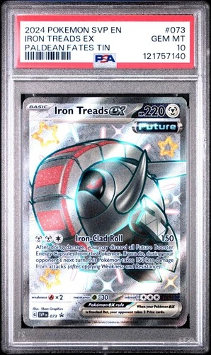 2024 POKEMON SVP EN-SV BLACK STAR PROMO #073 IRON TREADS EX PALDEAN FATES PSA 10
