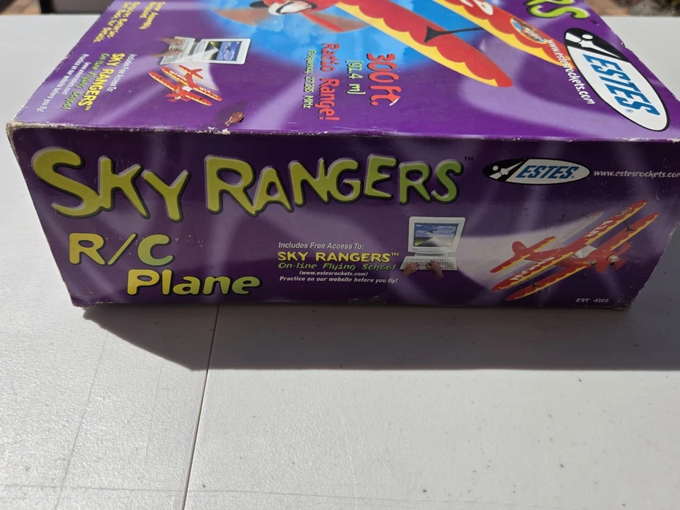 Vtg 2002 Estes Sky Rangers Radio Control RC Plane EST4101 Pappy's Air Show NOS - Image 4 of 4