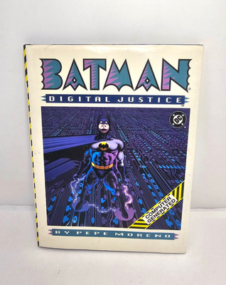 Batman Digital Justice by Pepe Moreno DC Hardcover Graphic Novel 1990 1st Print