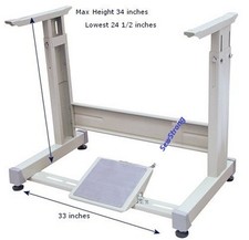 T LEGS / ADJUSTABLE - Heavy Duty Tandem Steel with 4 Screw in Locking Casters
