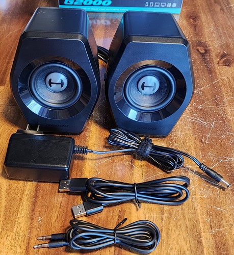 Edifier G2000 32W PC Gaming Computer Speakers Mac Desktop Bluetooth USB 3.5 RGB - Picture 3 of 11