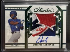 2024 Panini Flawless Prospect Orelvis Martinez Relic Auto /5