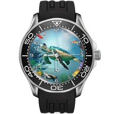Orologio Da Polso In Silicone Con Fibbia A Forma Di Tartaruga Mare Oceanica Raro