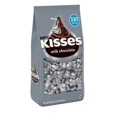 Hershey's Milk Chocolate Kisses, 56 Ounce Bag 330 Pieces 