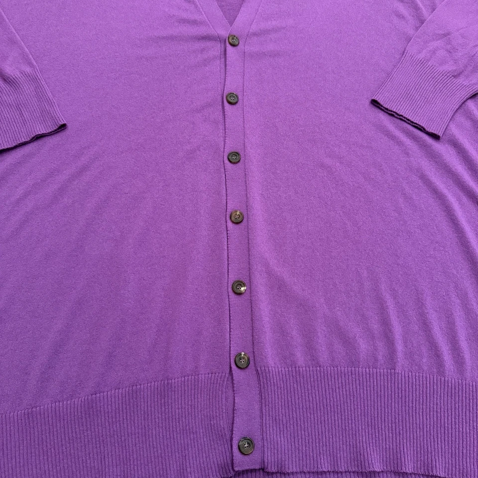 Cárdigan Suéter Eskandar Cuello en V Cuadrado De Gran Tamaño 100% Cachemira Para Mujer Talla 0/S Foto 4 de 4