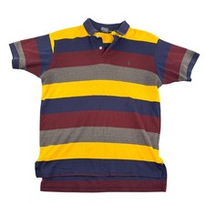 Vintage Polo Ralph Lauren Men's Striped Short Sleeve Polo Shirt Size L