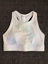 Fabletics High-Neck Sports Bra - Pastel Abstr...