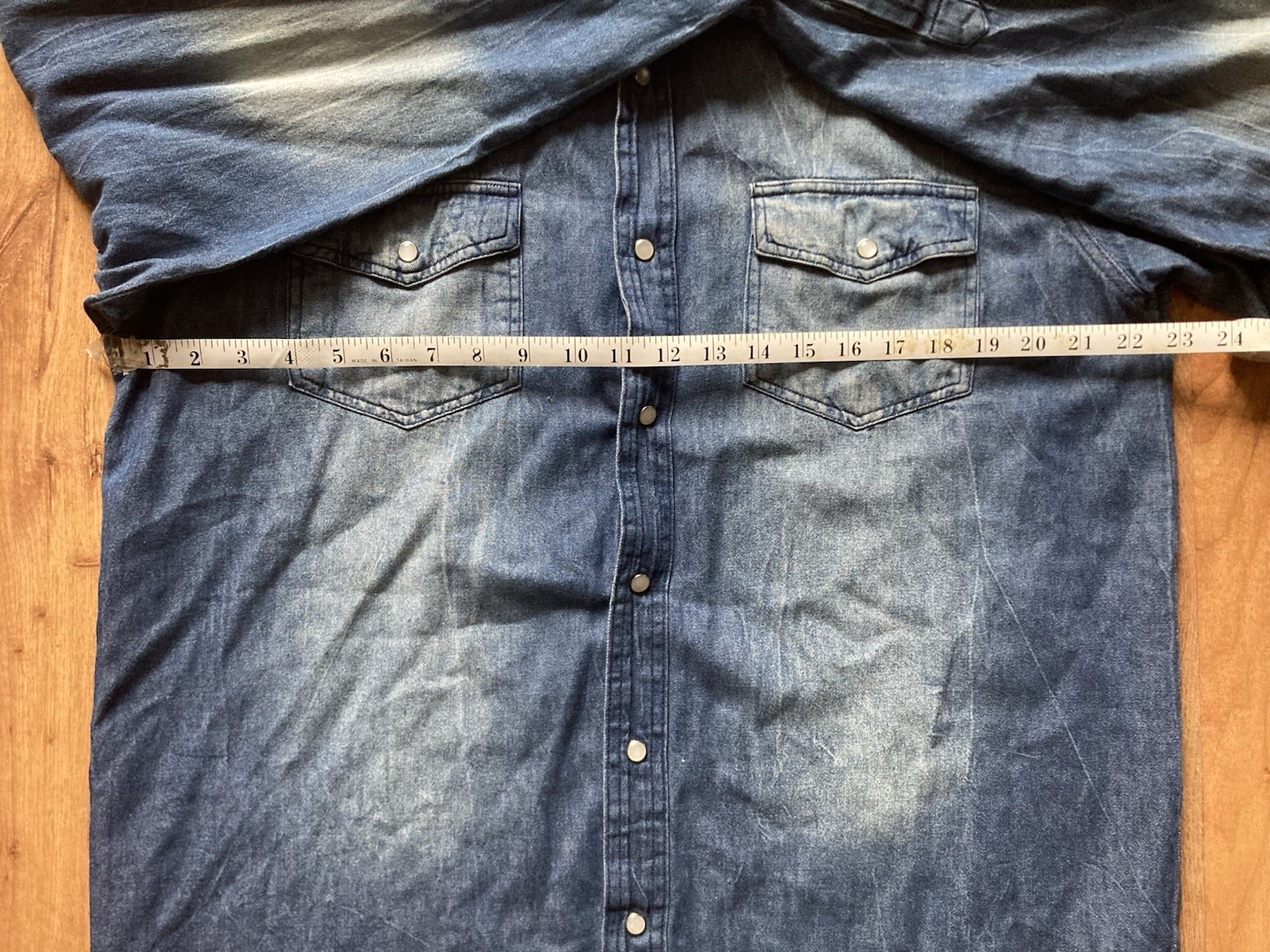 Evolution In Design Pearl Snap Down Distressed He… - image 6