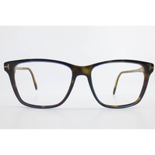 Tom Ford TF5817-B 055 Dark Havana Tortoise Shell Square Eyeglass Frames Italy