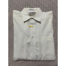 Vintage Dior white monotone striped button down size 16