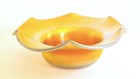 ANTIQUE c1900 TIFFANY or STEUBEN BLOWN FAVRILE ART GLASS OPEN SALT * GORGEOUS — photo 1