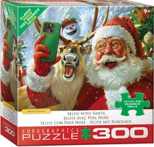 Selfie with Santa Large Format 19"x27" Puzzle 300 