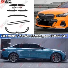 Front Rear Lip Wing Kits Fits BMW 5 Series G60M-sport i5M60 24+ Dry Twill Carbon