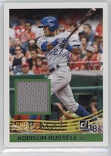2018 Panini Donruss Retro 1984 Materials Addison Russell #R84-AD 16cj