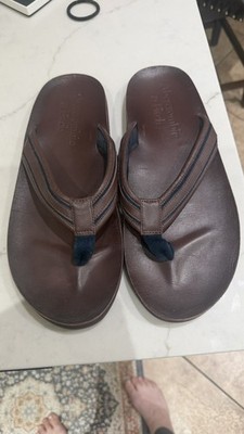 Abercrombie Fitch Leather Flip Flop Sandals Mens 11/12 VTG Y2K A&F 112A2125
