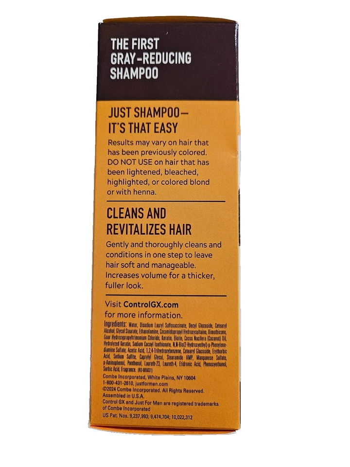 Just For Men CONTROL GX Grey Reducing 2in1 4oz ( 3 pack )   NEW  LOOK! - Image 3 of 3