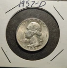 1957-D Denver Mint Silver Washington Quarter Coin
