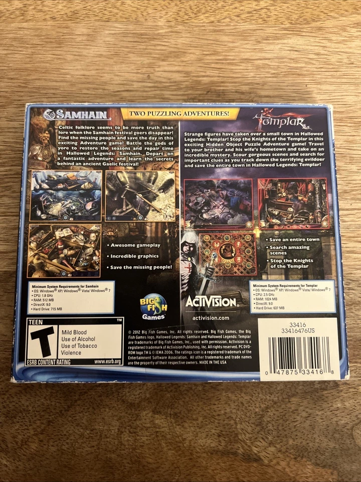 Halloween Legends 2 Game Pk Video Games Pc DVD-ROM 2012 T-Teen (Factory Sealed) - Image 2 of 4