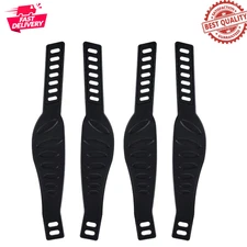 Exercise Bike Pedal Straps 2 Pairs Adjustable Rubber Universal Replacement