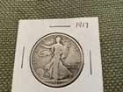 1917 Walking Liberty Silver Half Dollar 50 Cent Coin