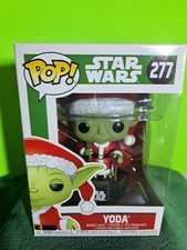 Funko POP Vinilo Star Wars Navidad Santa Yoda 277 con Protector