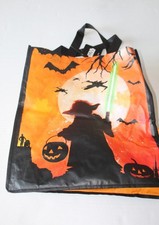 Disney Star Wars Orange  Black Yoda Reusable Tote Bag Halloween Trick or Treat