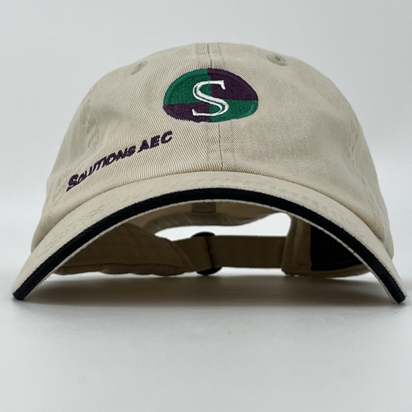 Solutions AEC Hat - Beige StrapBack Baseball Cap … - image 1