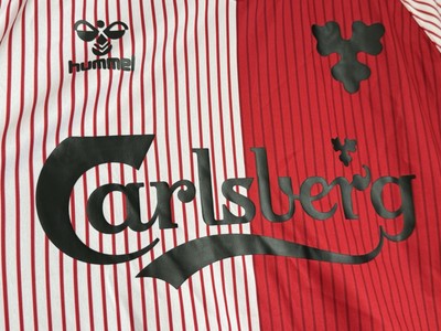 Maillot de football rétro domicile Danemark 1986 - Demi-rayures rou