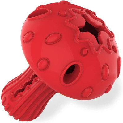 Dog Chew Toy for Large & Medium Dogs, Rubber Treat Dispensing Toy for Aggressive