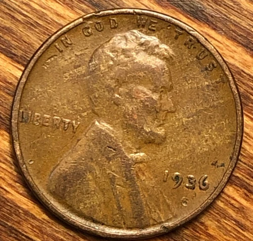 1936 Lincoln Wheat Cent Woody Improper Alloy Mix Unique Eye Appeal Error Penny