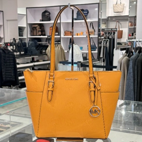 MICHAEL KORS CHARLOTTE LARGE TOP ZIP SHOULDER TOTE IN CIDER - Bild 5 von 6