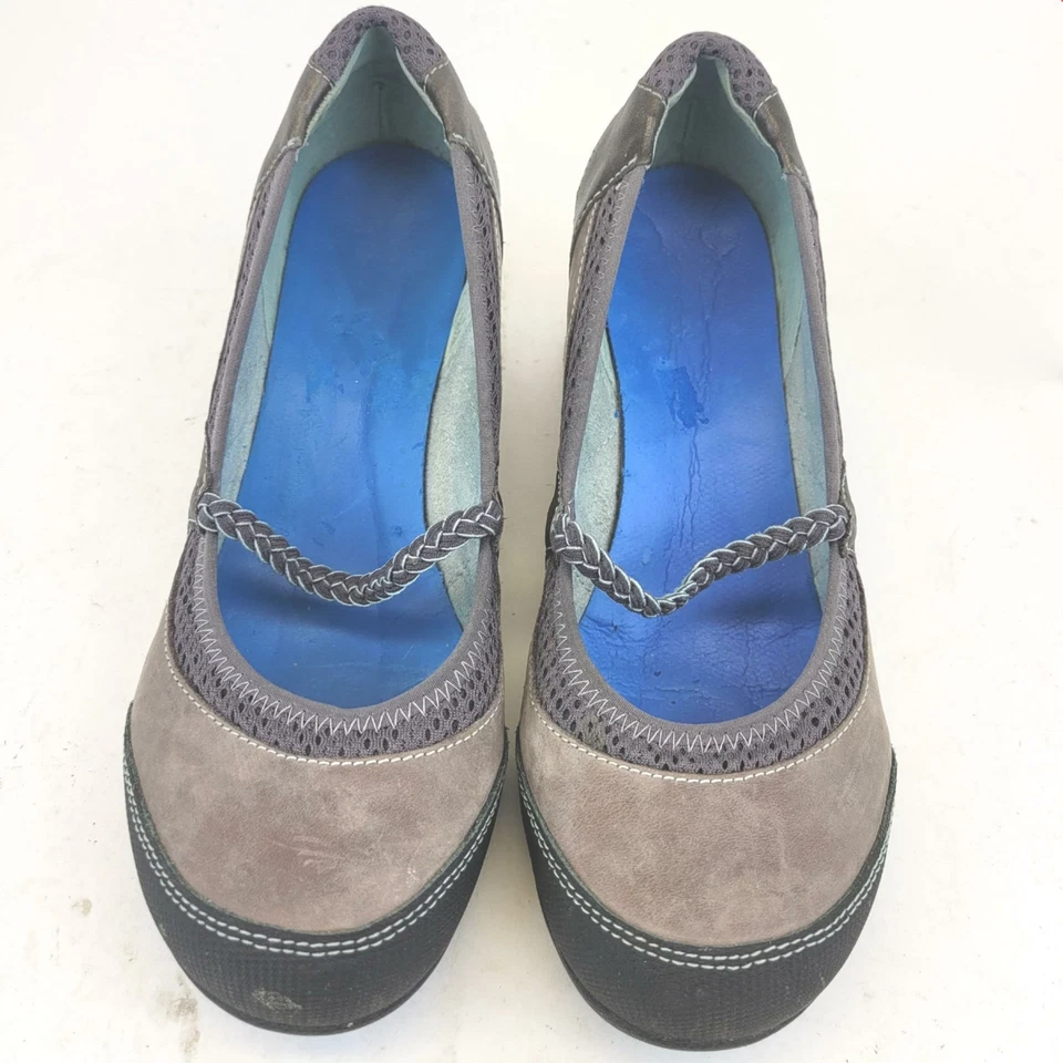 Ahnu Womens Wedge Heels 2 Inch Tan Brown Suede F8910G Size 7.5. - Imagem 3 de 4