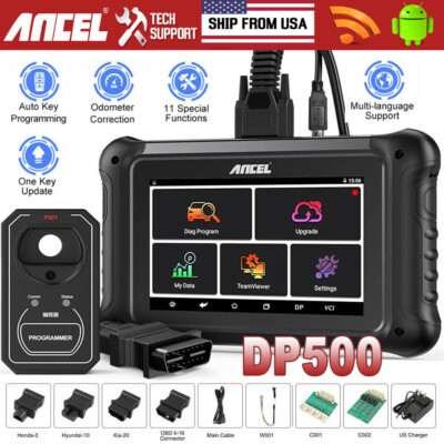 ANCEL DP500 Odometer Mileage Correction IMMO Key Coding Car OBD2 Diagnostic Tool