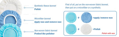 6/10 PCS Car Polishing Auto Microfiber Bonnet Polisher Waxing Buffing Fleece Pad - Picture 7 of 17