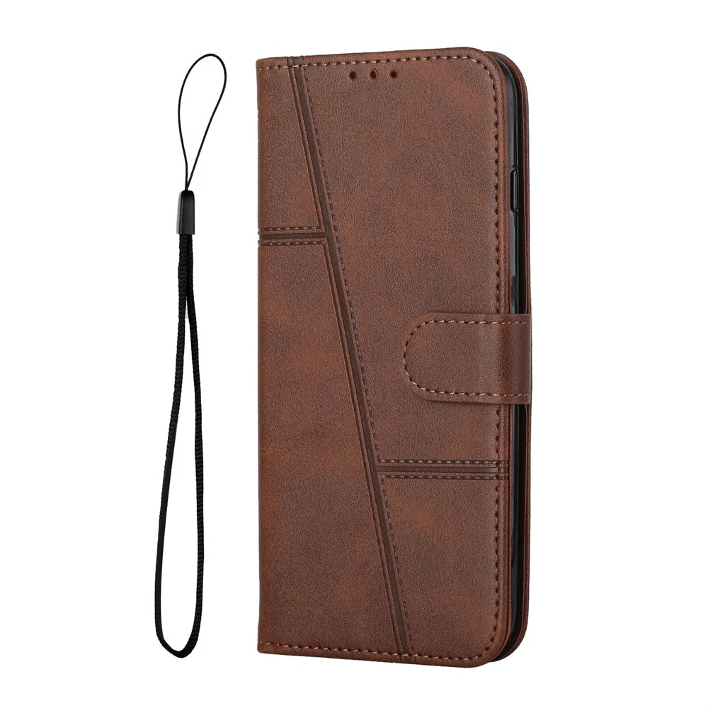 Premium Leather Flip Wallet Shockproof Case for iPhone 15 Pro Max 14 13 XR 7 with Full Protection