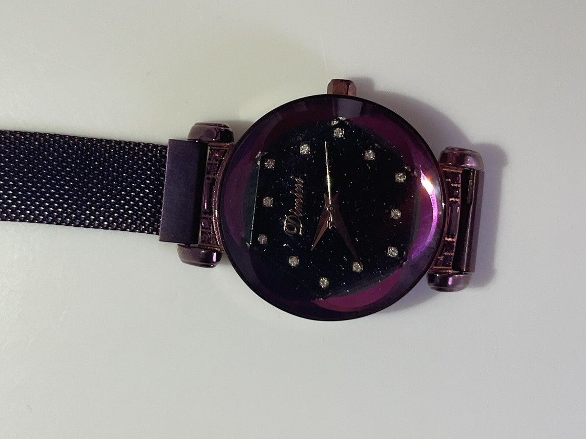 Purple Dior Watch Magnetic Strap Dior Magnetic Watch Top