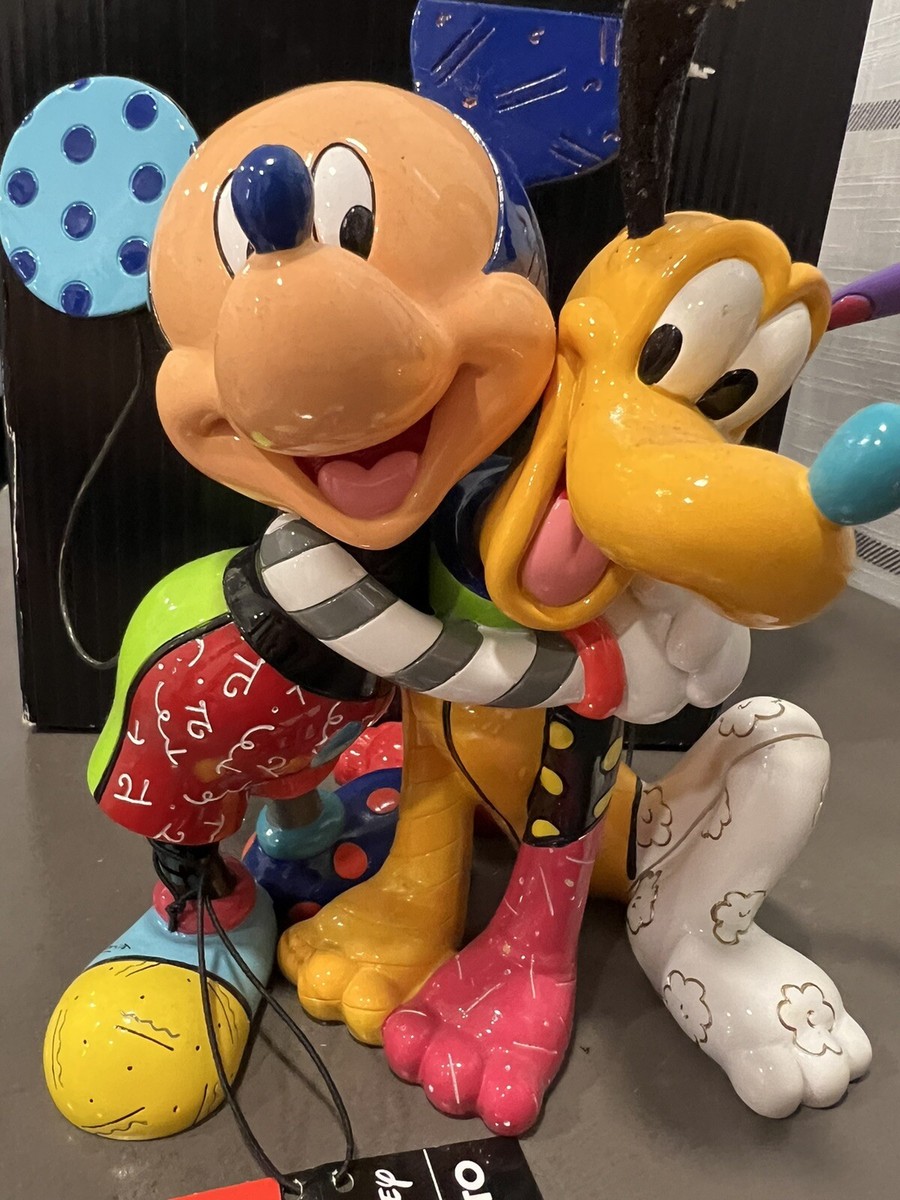 Romero Britto Disney Mickey Mouse and Pluto Figurine 6007094 Leg Damage Pictures Romero Britto Disney Mickey Mouse and Pluto Figurine 6007094 Leg Damage Pictures