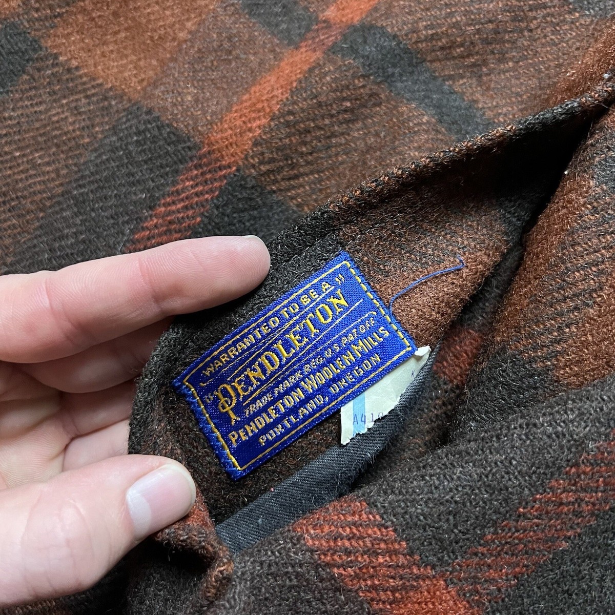 Vintage 60s Pendleton Reversible Wool Cotton Zip Up Jacket Vintage 60s Pendleton Reversible Wool Cotton Zip Up Jacket